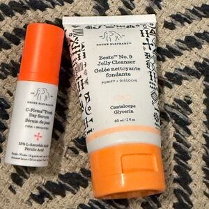 Drunk Elephant duo cleanser, and serum